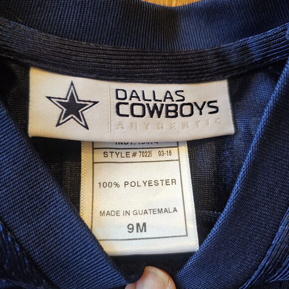 Baby Jersey Boys DALLAS COWBOYS #1 Onepiece Creeper Football Sz 6-9 Mo - Picture 2 of 5